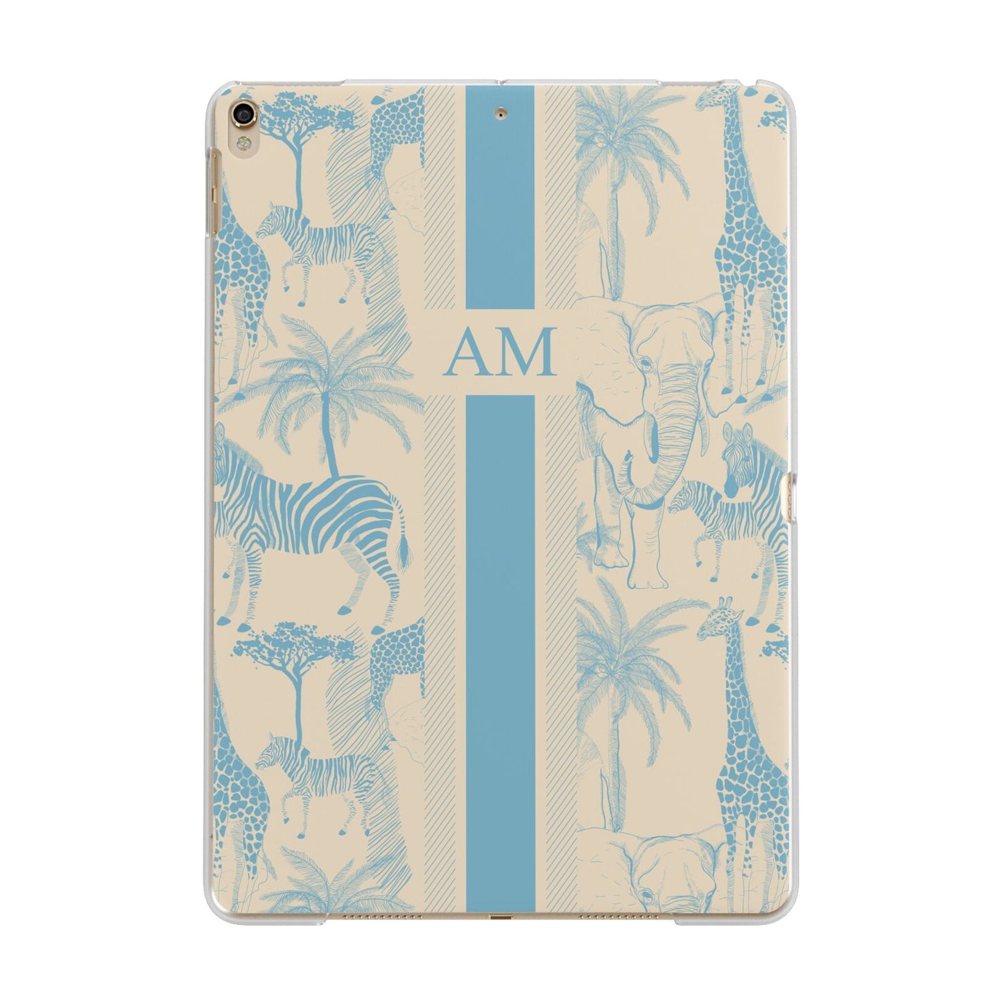 Personalised Safari Apple iPad Gold Case