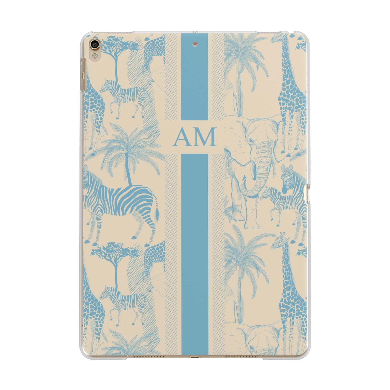 Personalised Safari Apple iPad Gold Case