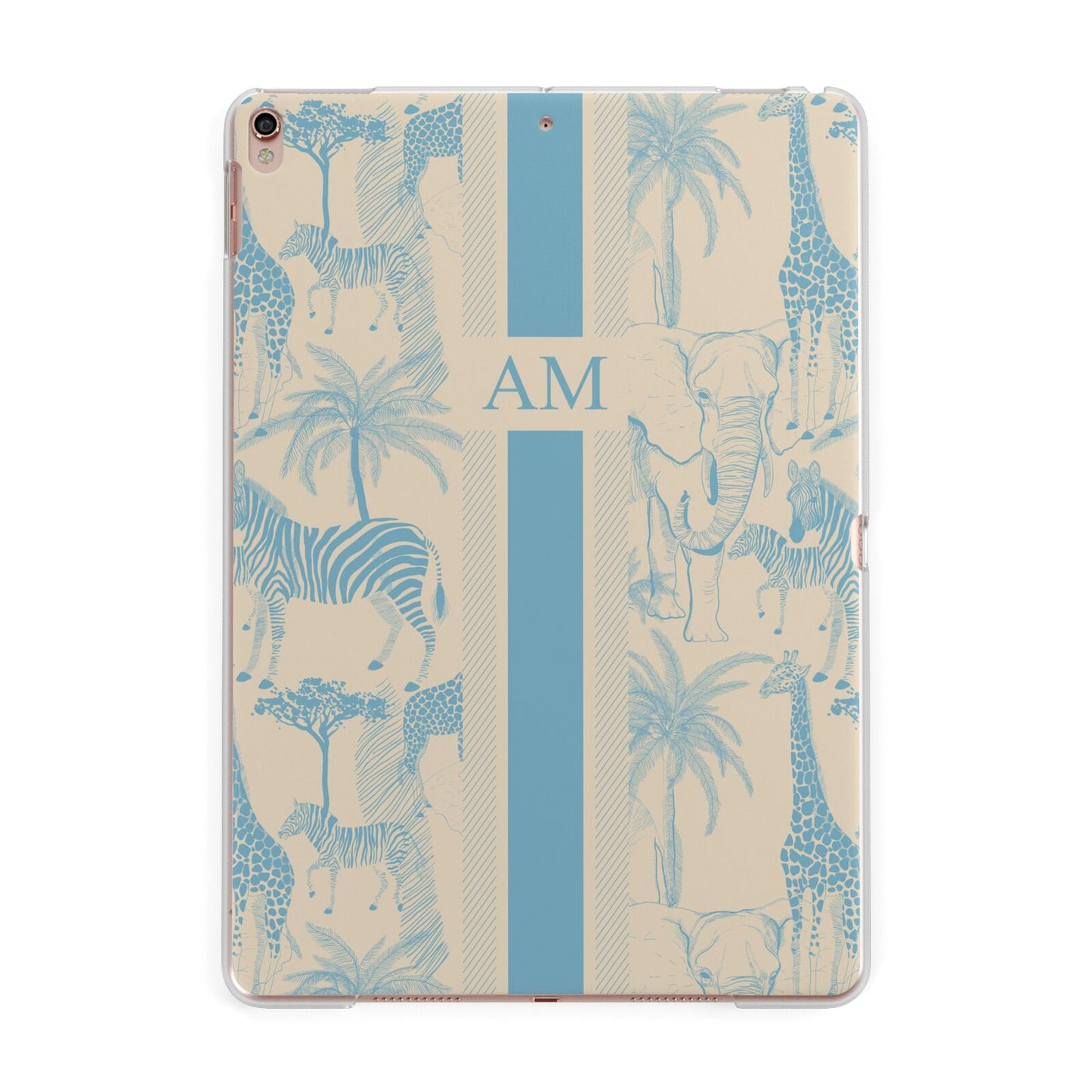 Personalised Safari Apple iPad Rose Gold Case