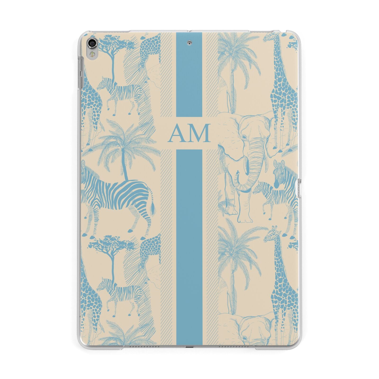 Personalised Safari Apple iPad Silver Case