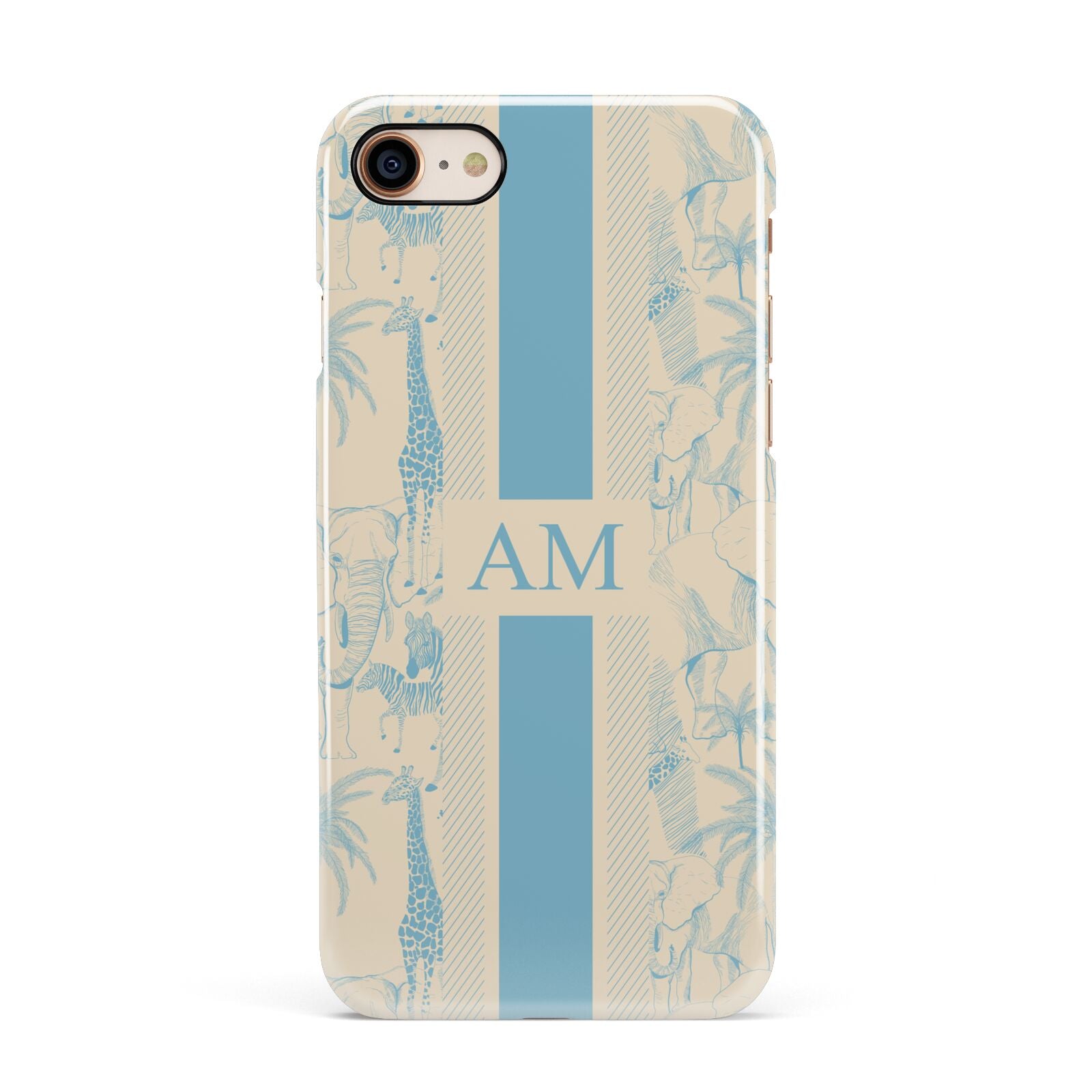 Personalised Safari Apple iPhone 7 8 3D Snap Case
