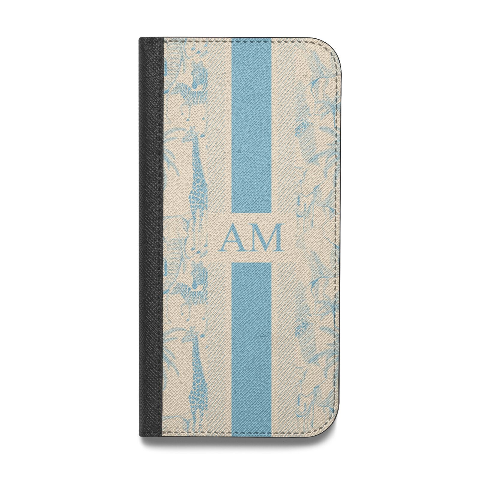 Personalised Safari Vegan Leather Flip Samsung Case