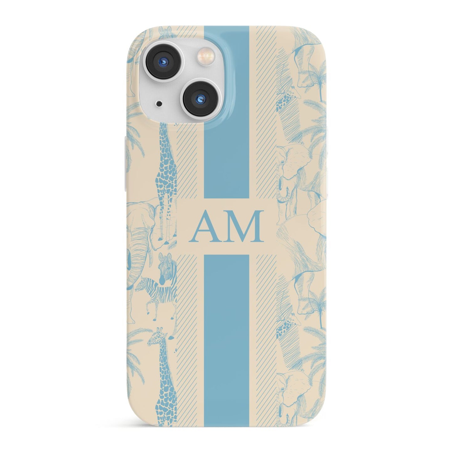 Personalised Safari iPhone 13 Mini Full Wrap 3D Snap Case