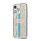 Personalised Safari iPhone 14 Pro Max Glitter Tough Case Silver Angled Image