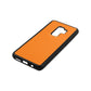 Personalised Saffron Saffiano Leather Samsung S9 Plus Case Side Angle