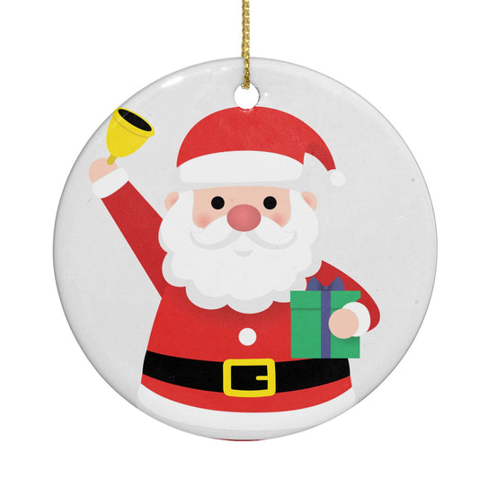 Personalised Santa Circle Decoration