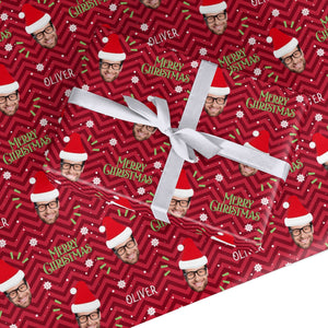 Personalised Santa Face Wrapping Paper