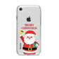 Personalised Santa iPhone 8 Bumper Case on Silver iPhone