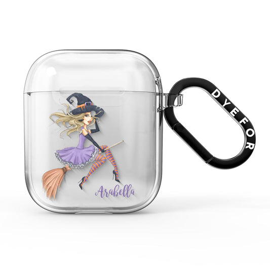 Personalised Sassy Witch AirPods Clear Case