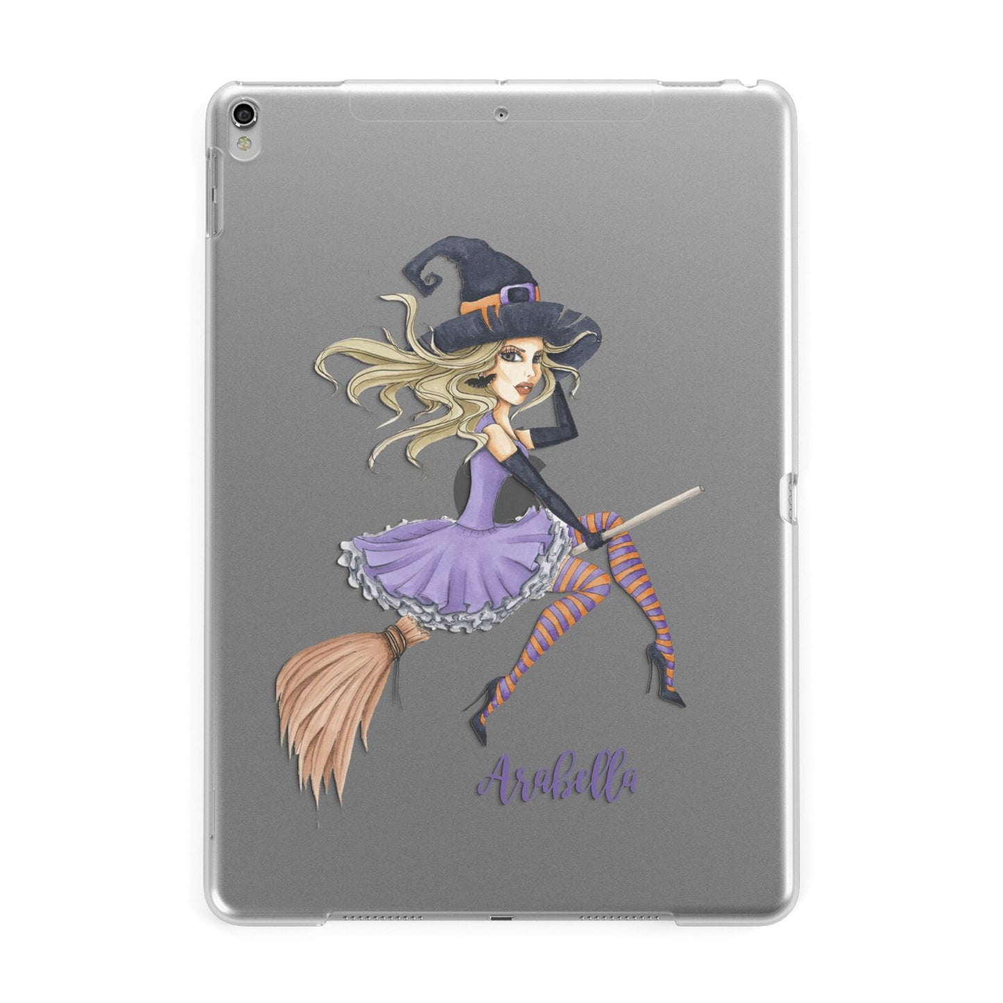 Personalised Sassy Witch Apple iPad Silver Case