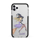 Personalised Sassy Witch Apple iPhone 11 Pro Max in Silver with Black Impact Case