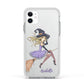 Personalised Sassy Witch Apple iPhone 11 in White with White Impact Case