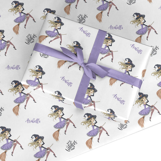 Personalised Sassy Witch Custom Wrapping Paper