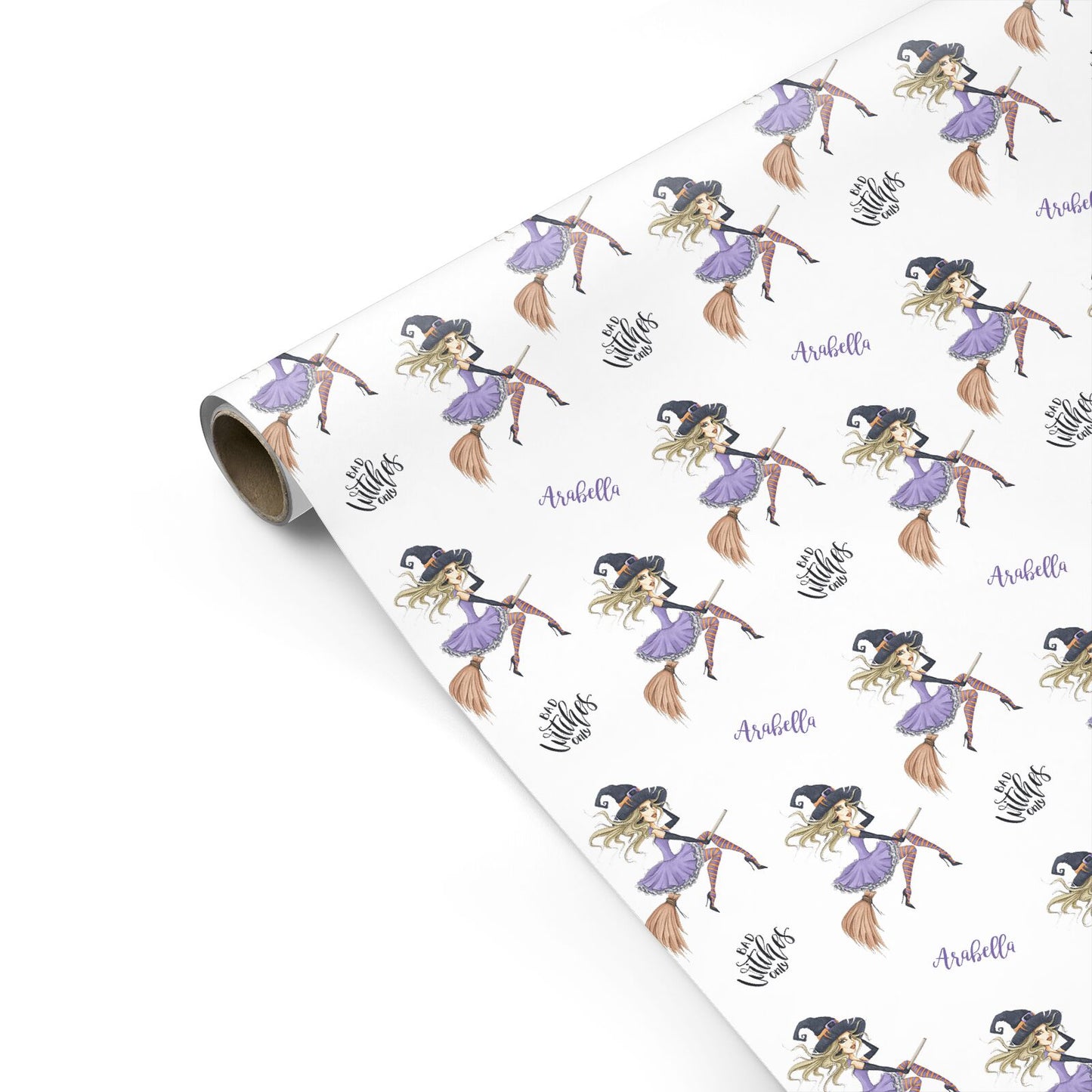 Personalised Sassy Witch Personalised Gift Wrap