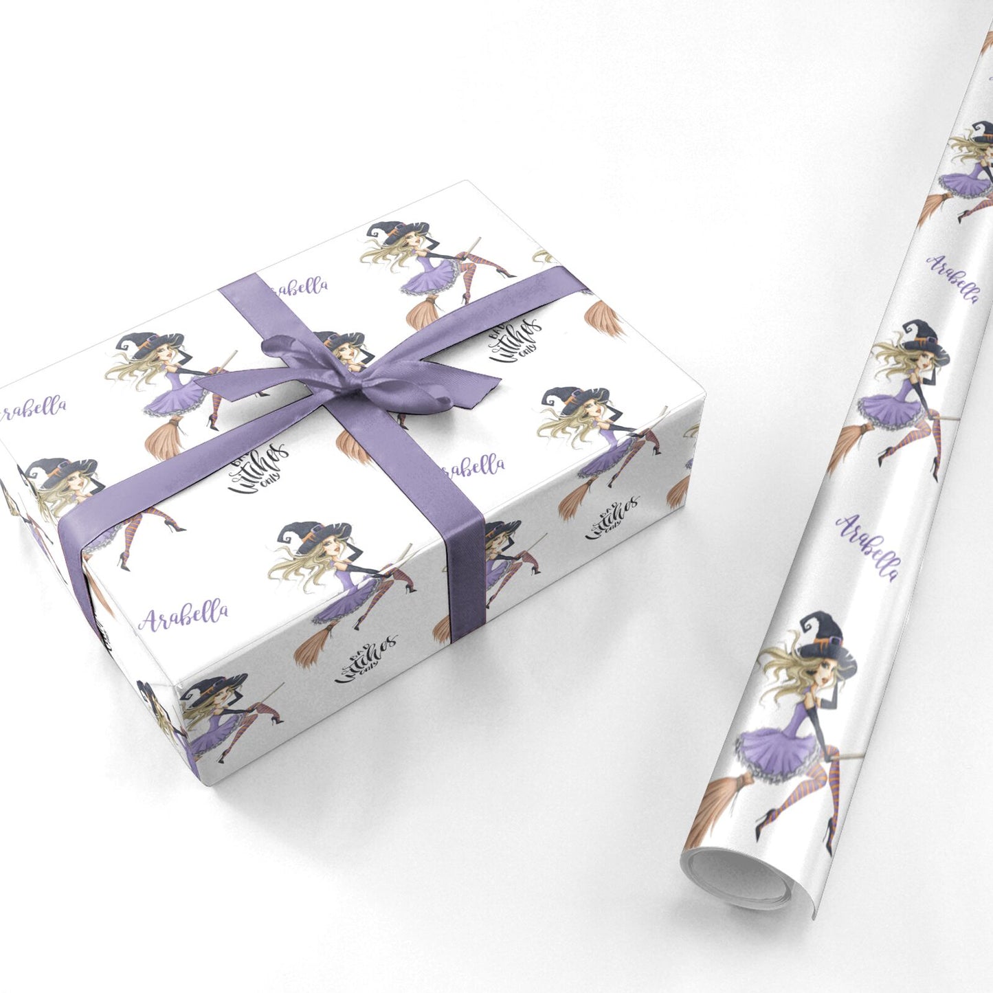 Personalised Sassy Witch Personalised Wrapping Paper