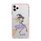 Personalised Sassy Witch iPhone 11 Pro Max Impact Pink Edge Case