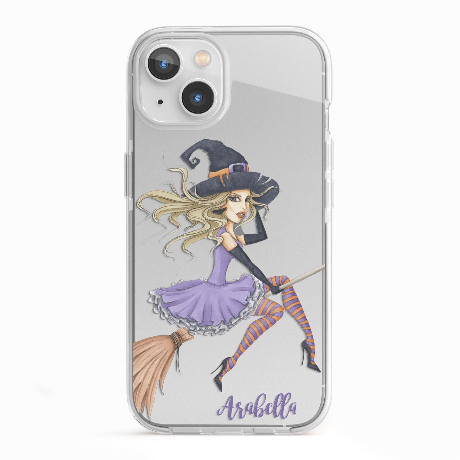 Personalised Sassy Witch iPhone 13 TPU Impact Case with White Edges