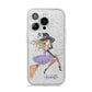 Personalised Sassy Witch iPhone 14 Pro Glitter Tough Case Silver
