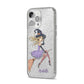 Personalised Sassy Witch iPhone 14 Pro Max Glitter Tough Case Silver Angled Image