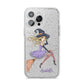 Personalised Sassy Witch iPhone 14 Pro Max Glitter Tough Case Silver