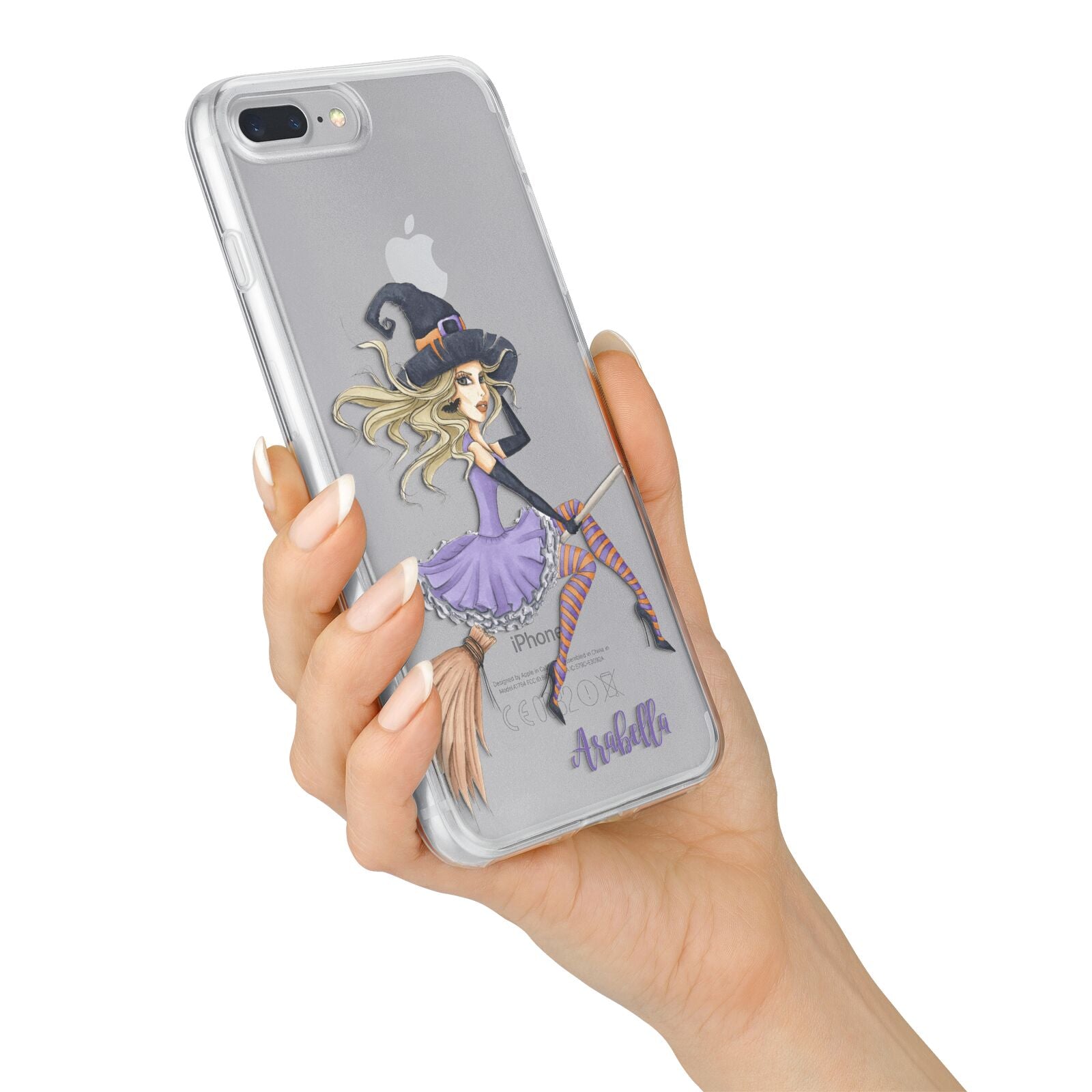 Personalised Sassy Witch iPhone 7 Plus Bumper Case on Silver iPhone Alternative Image