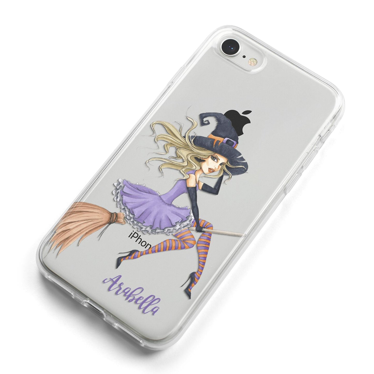 Personalised Sassy Witch iPhone 8 Bumper Case on Silver iPhone Alternative Image