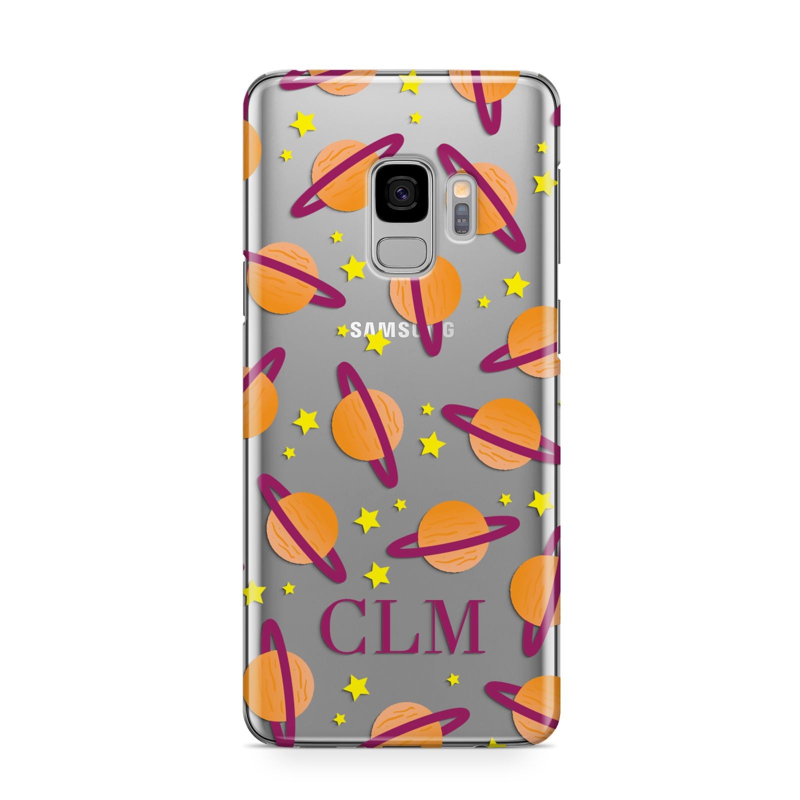 Personalised Saturn Initials Samsung Galaxy S9 Case