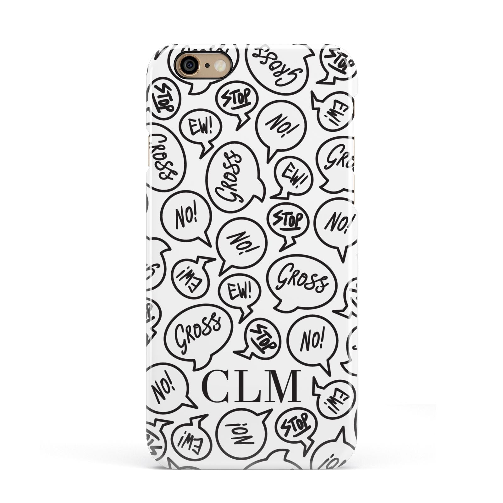 Personalised Sayings Initials Apple iPhone 6 3D Snap Case