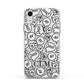 Personalised Sayings Initials Apple iPhone XR Impact Case White Edge on Silver Phone