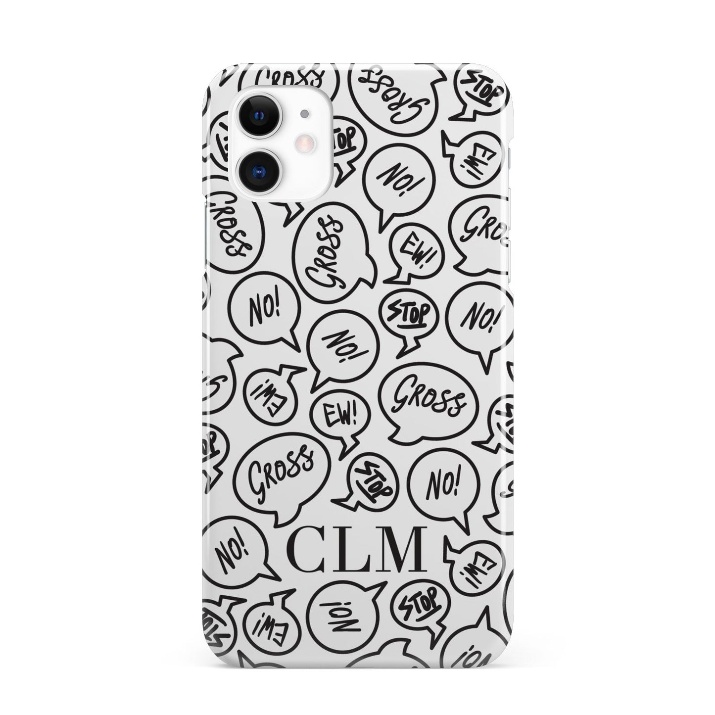 Personalised Sayings Initials iPhone 11 3D Snap Case