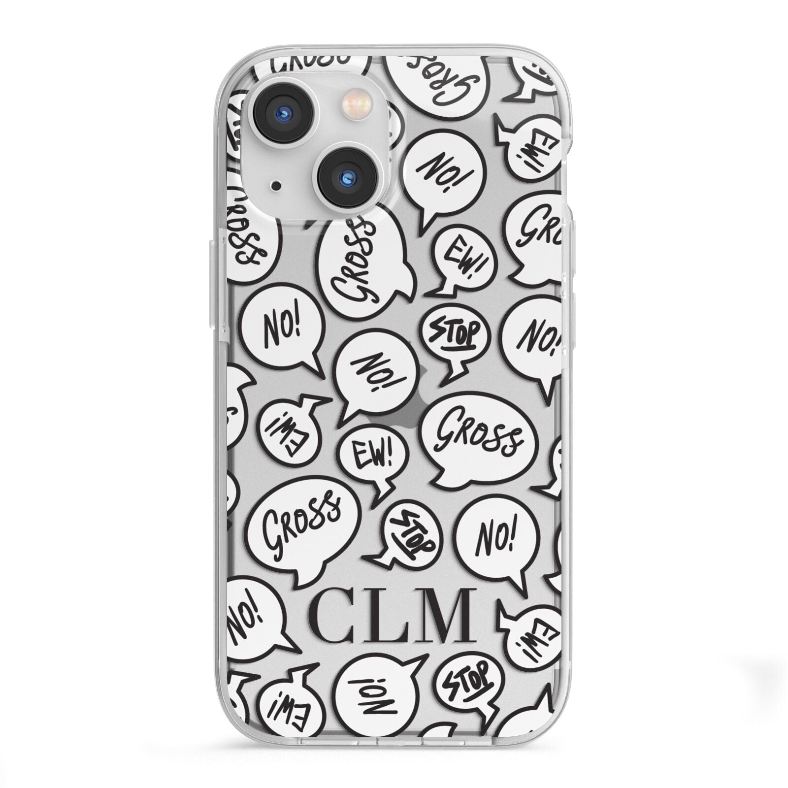 Personalised Sayings Initials iPhone 13 Mini TPU Impact Case with White Edges