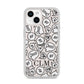 Personalised Sayings Initials iPhone 14 Clear Tough Case Starlight