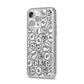 Personalised Sayings Initials iPhone 14 Pro Max Glitter Tough Case Silver Angled Image