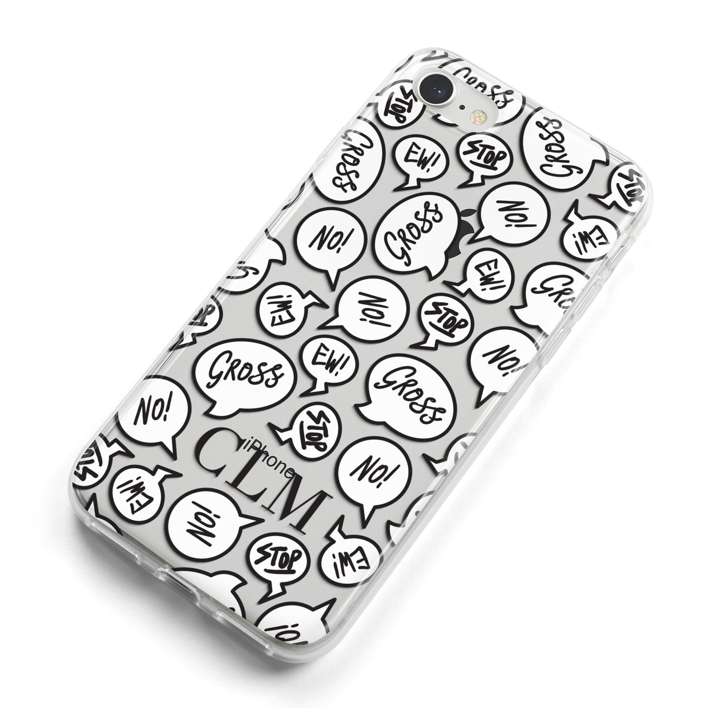 Personalised Sayings Initials iPhone 8 Bumper Case on Silver iPhone Alternative Image
