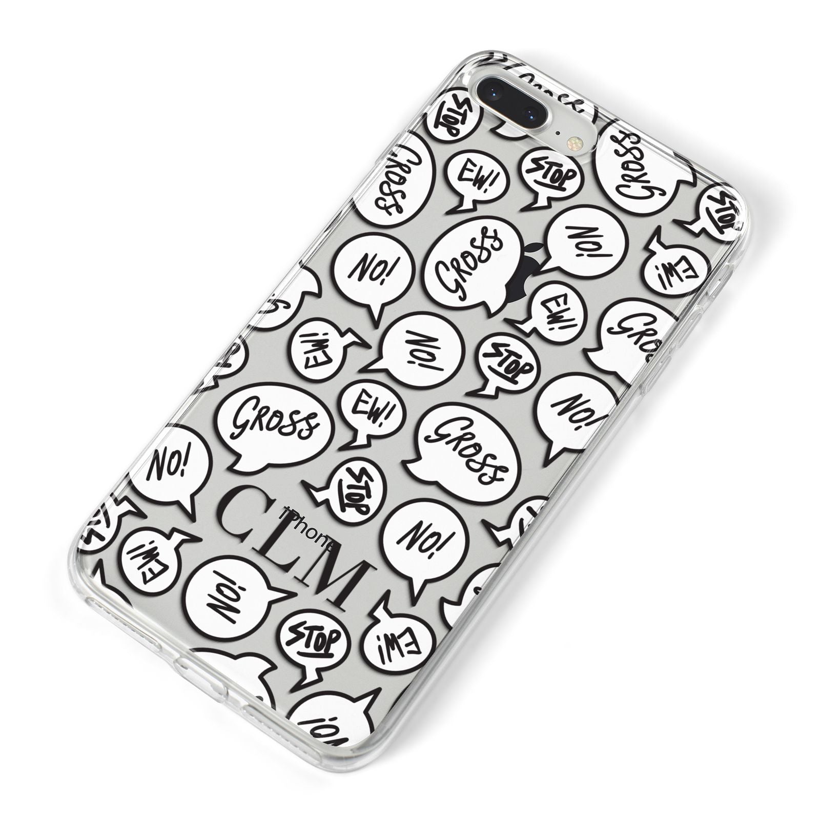 Personalised Sayings Initials iPhone 8 Plus Bumper Case on Silver iPhone Alternative Image