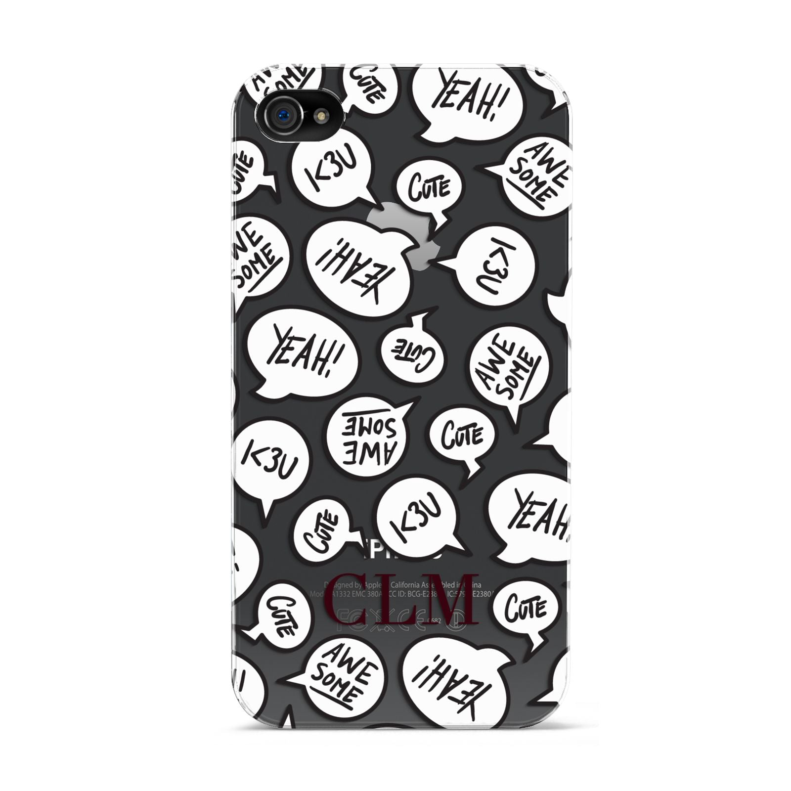 Personalised Sayings With Initials Apple iPhone 4s Case