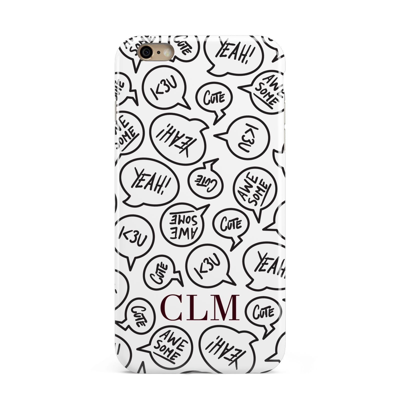 Personalised Sayings With Initials Apple iPhone 6 Plus 3D Tough Case