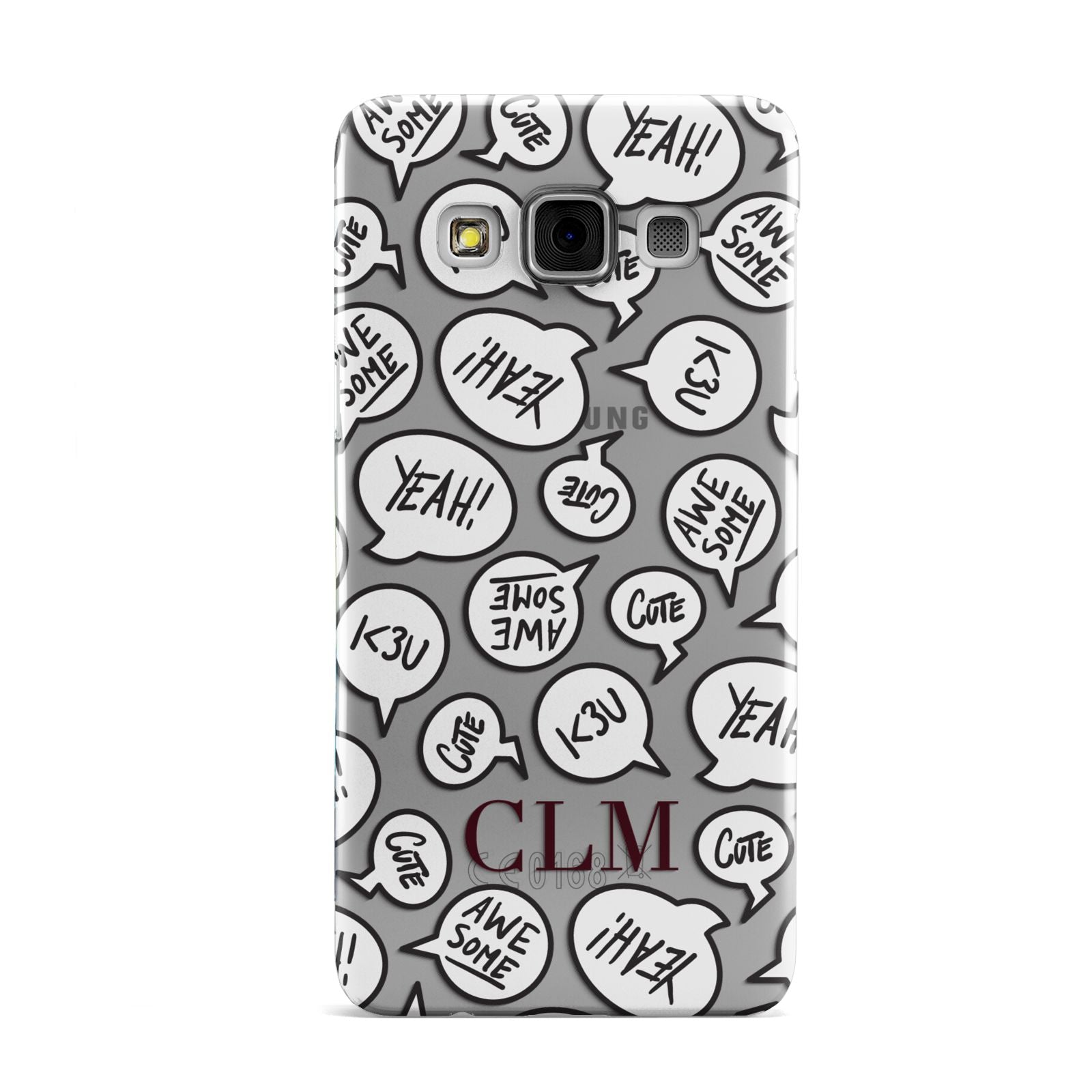 Personalised Sayings With Initials Samsung Galaxy A3 Case