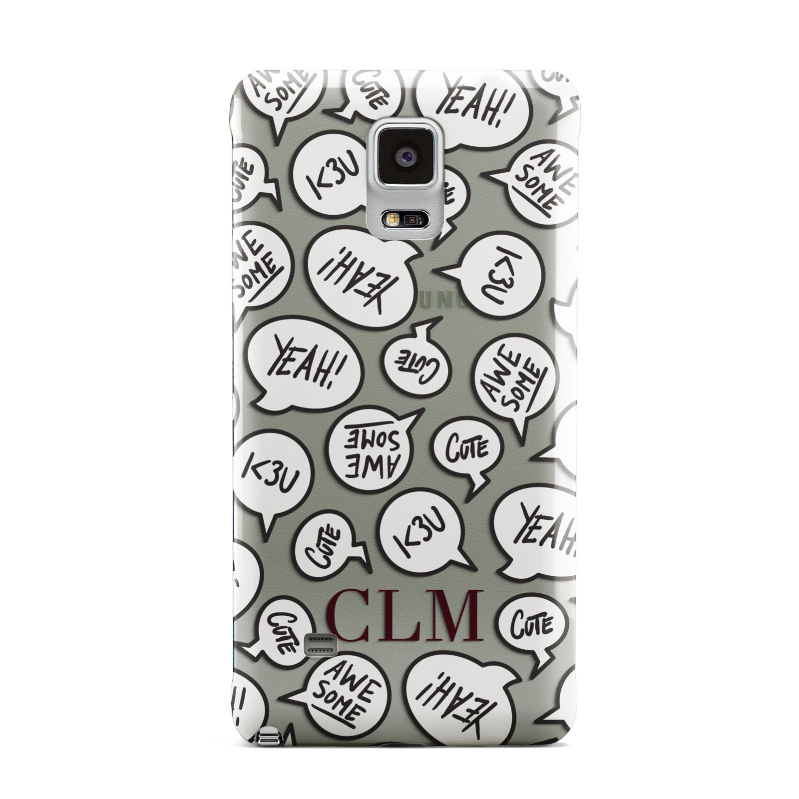 Personalised Sayings With Initials Samsung Galaxy Note 4 Case