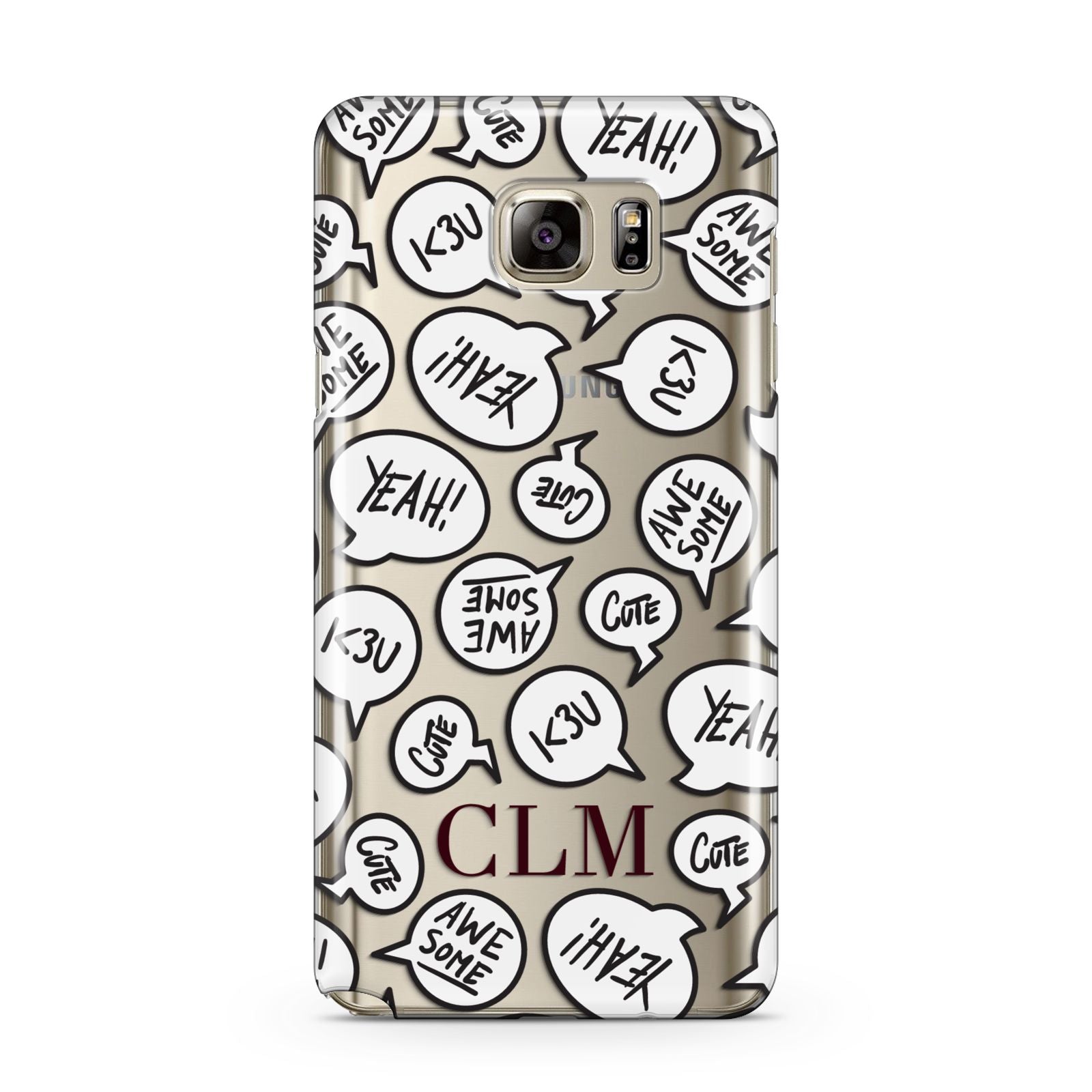 Personalised Sayings With Initials Samsung Galaxy Note 5 Case