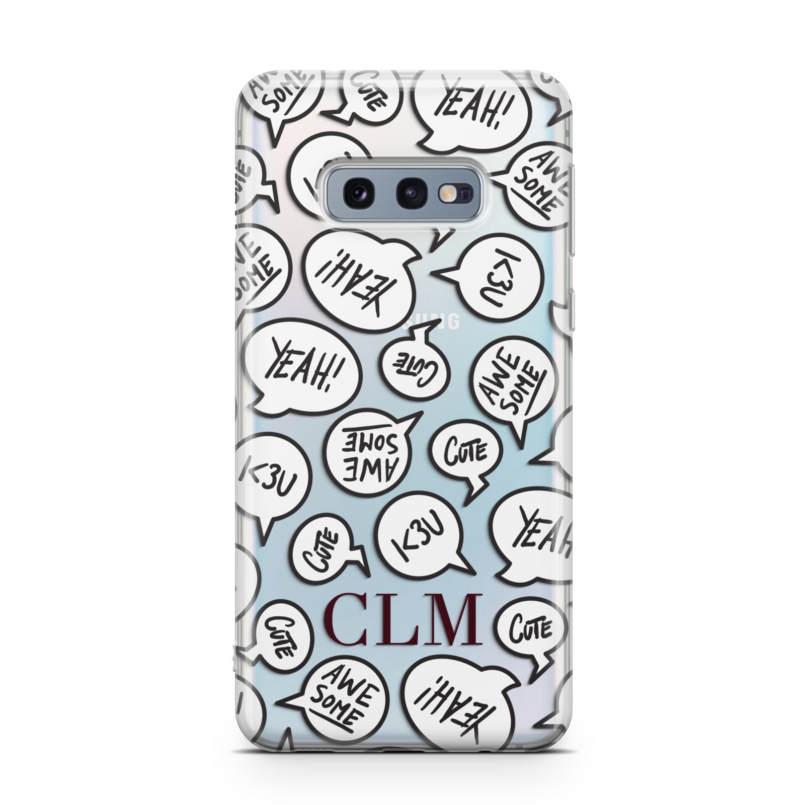 Personalised Sayings With Initials Samsung Galaxy S10E Case
