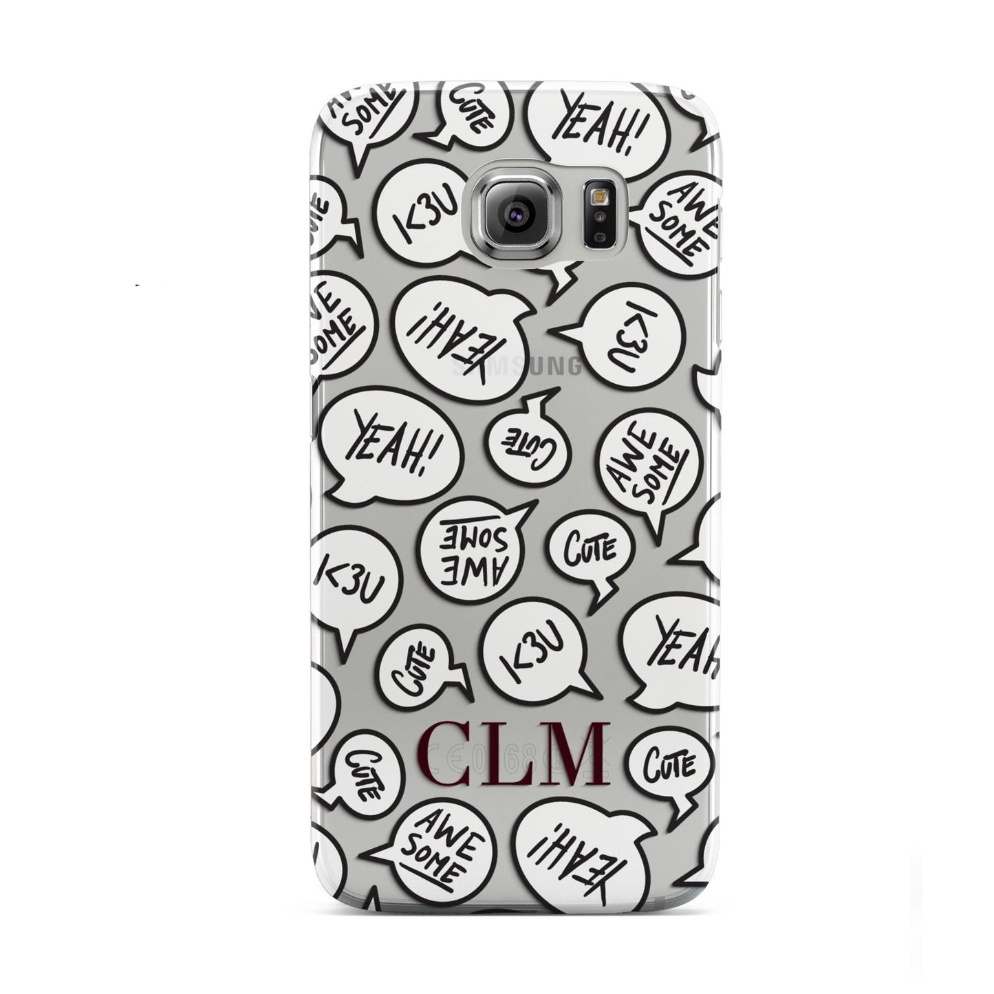 Personalised Sayings With Initials Samsung Galaxy S6 Case