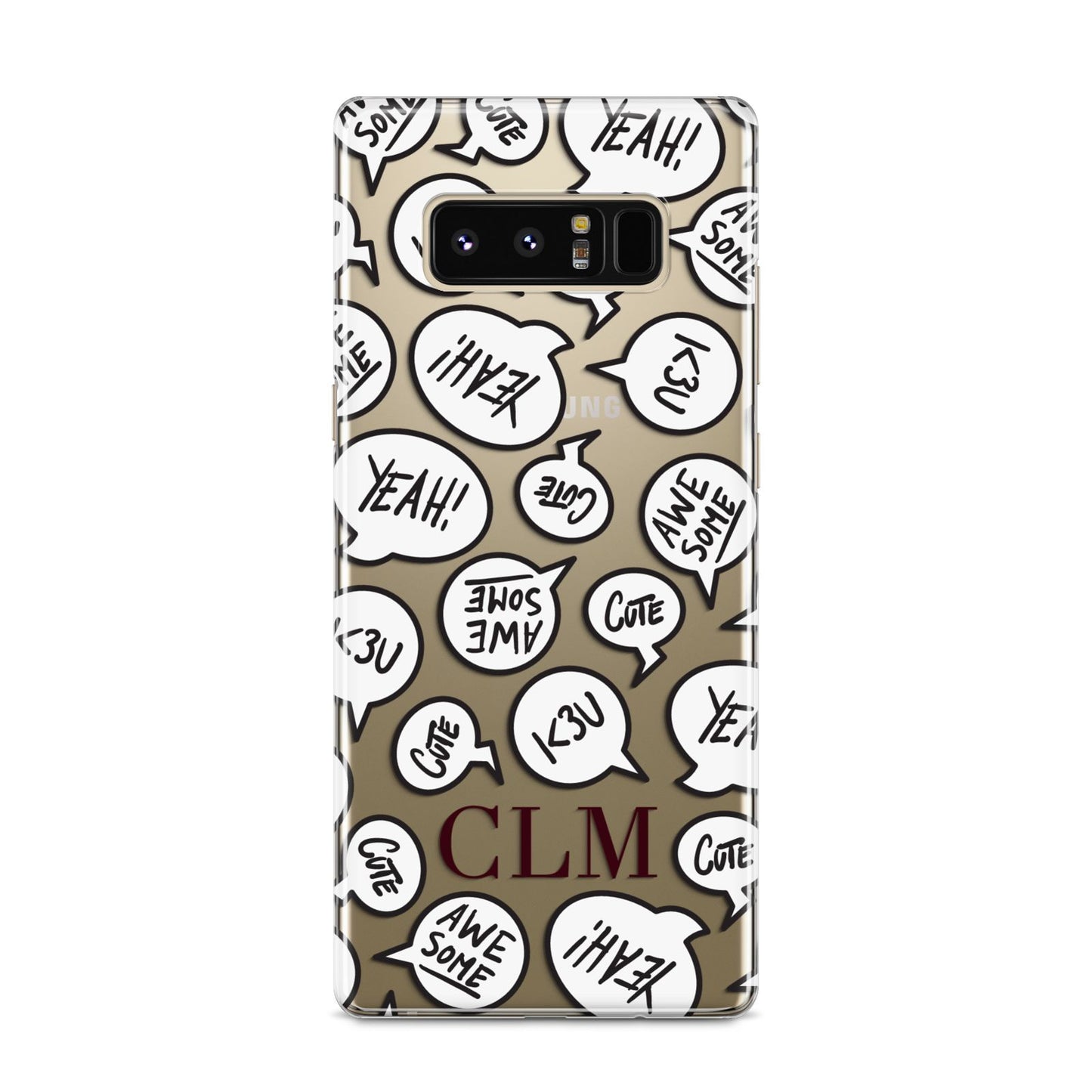 Personalised Sayings With Initials Samsung Galaxy S8 Case