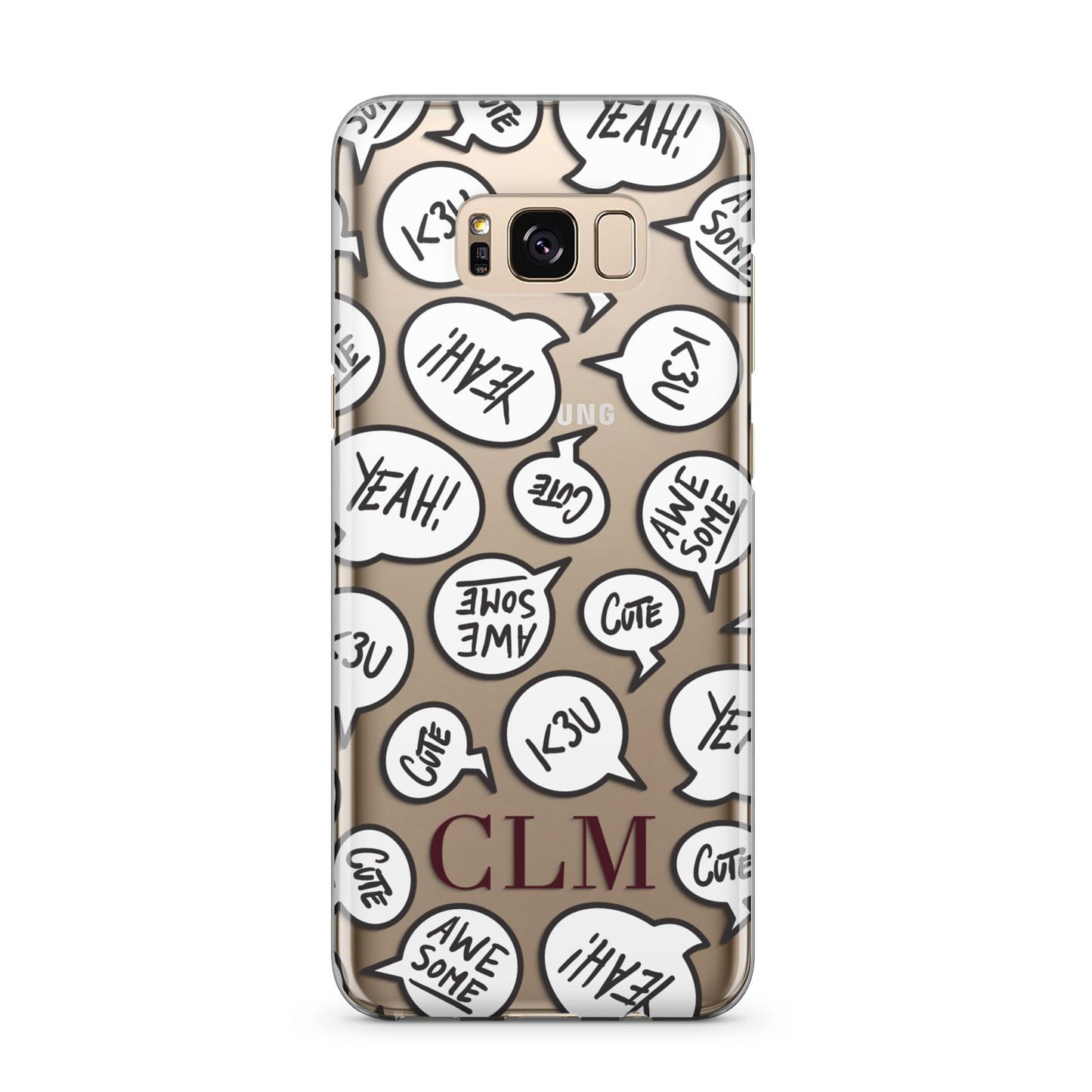 Personalised Sayings With Initials Samsung Galaxy S8 Plus Case