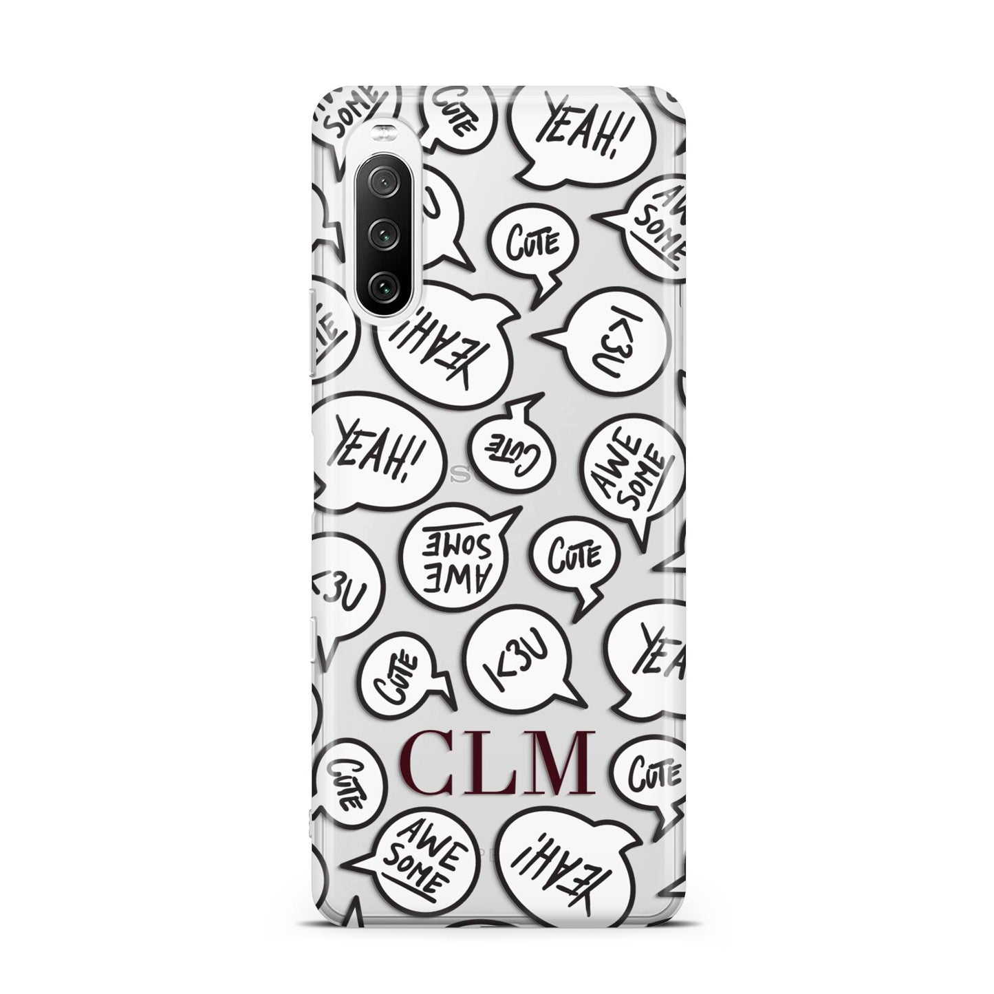 Personalised Sayings With Initials Sony Xperia 10 III Case