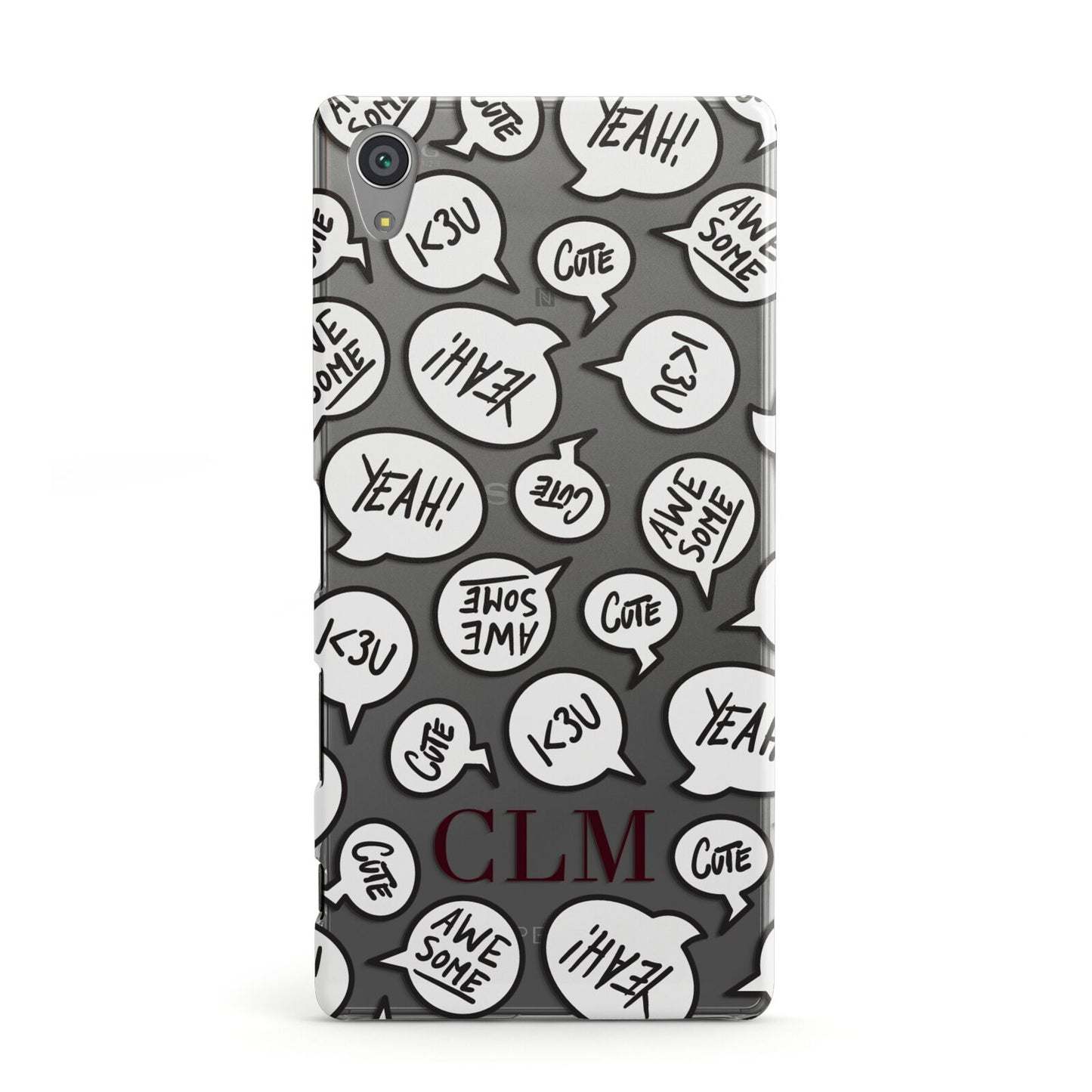 Personalised Sayings With Initials Sony Xperia Case