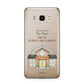 Personalised School Samsung Galaxy J7 2016 Case on gold phone