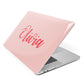 Personalised Script Name Apple MacBook Case Side View