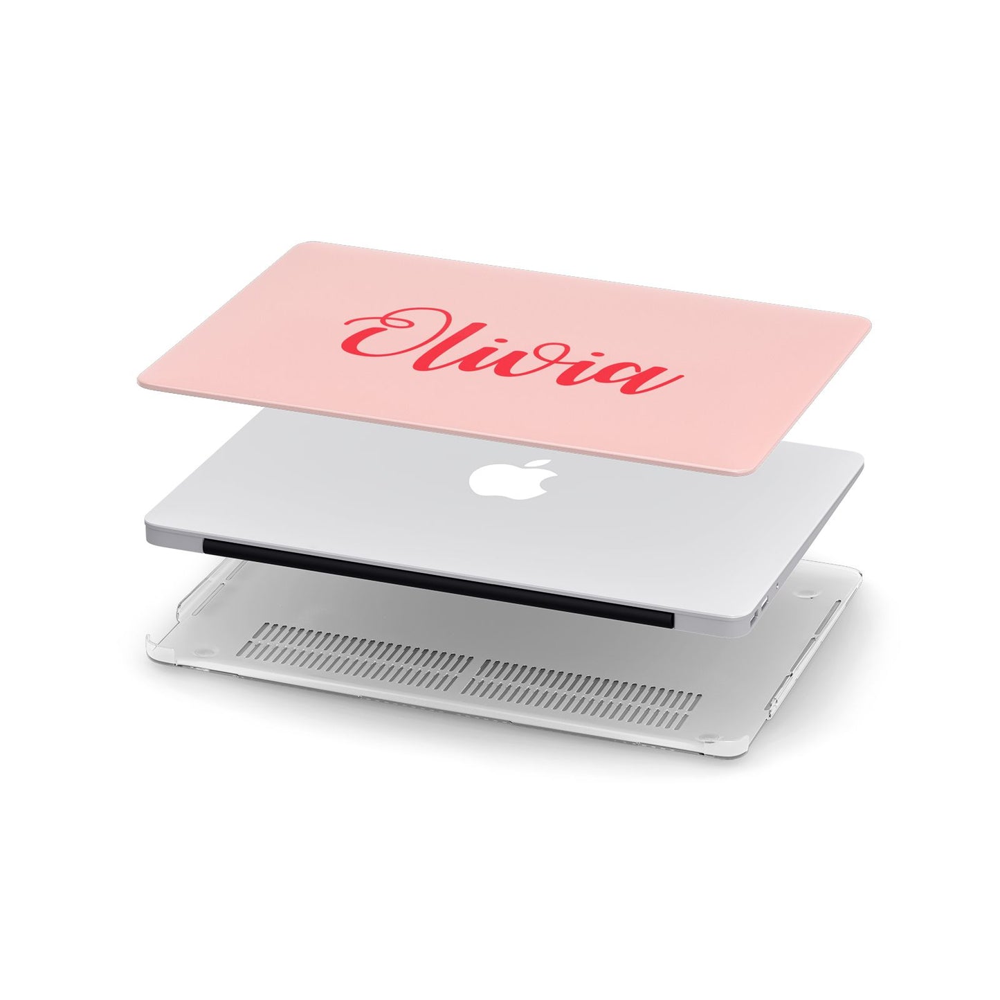 Personalised Script Name Apple MacBook Case in Detail