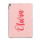 Personalised Script Name Apple iPad Grey Case